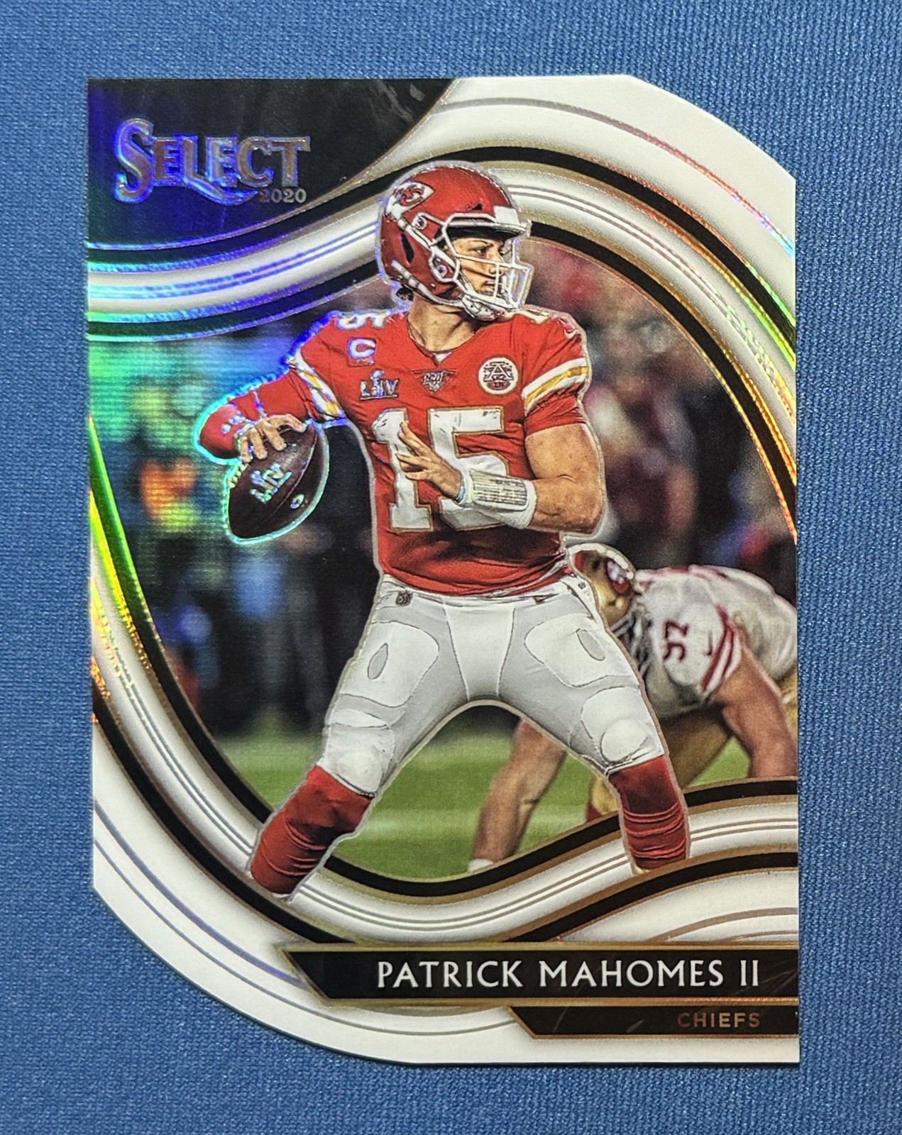 2020 Panini Select Patrick Mahomes Field Level Die-Cut White Prizm Chiefs #302