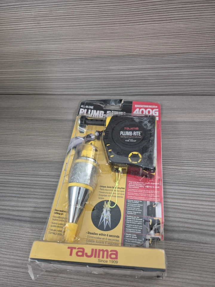 Tajima PZB-400GP PLUMB-RITE 400G Plus setter with 14 oz. plumb bob, hammer plate - Image 4 of 4