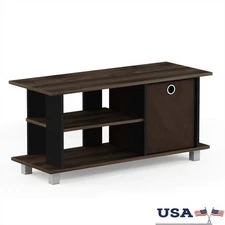 Stylish Compact TV Stand Entertainment Center W/ Storage Drawer Media Devices US