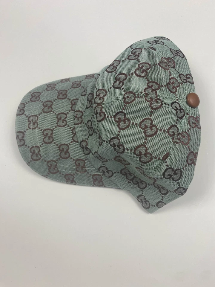 Gucci GG Canvas Baseball Hat in Azure Brown Size Medium - Image 3 of 4