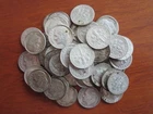 Roll Of United States Roosevelt Dimes 90% Silver CIRCULATED 50 Coins