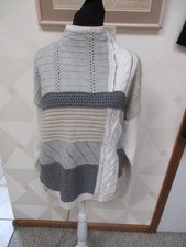 CHAPS-MULTICOLOR-TEXTURED-LONG SLEEVE-MOCK NECK-SWEATER -SIZE-XL-NEW