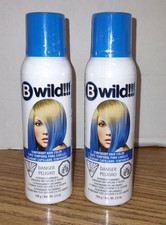 Lot Of 2 Jerome Russell B Wild Temporary Hair Color Spray 3.5 fl oz Bengal Blue