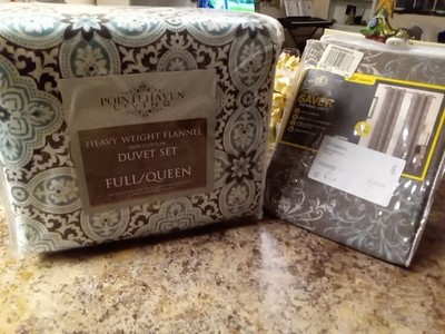 Queen Size Duvet Cover and Matching Panel Set 100% Cotton