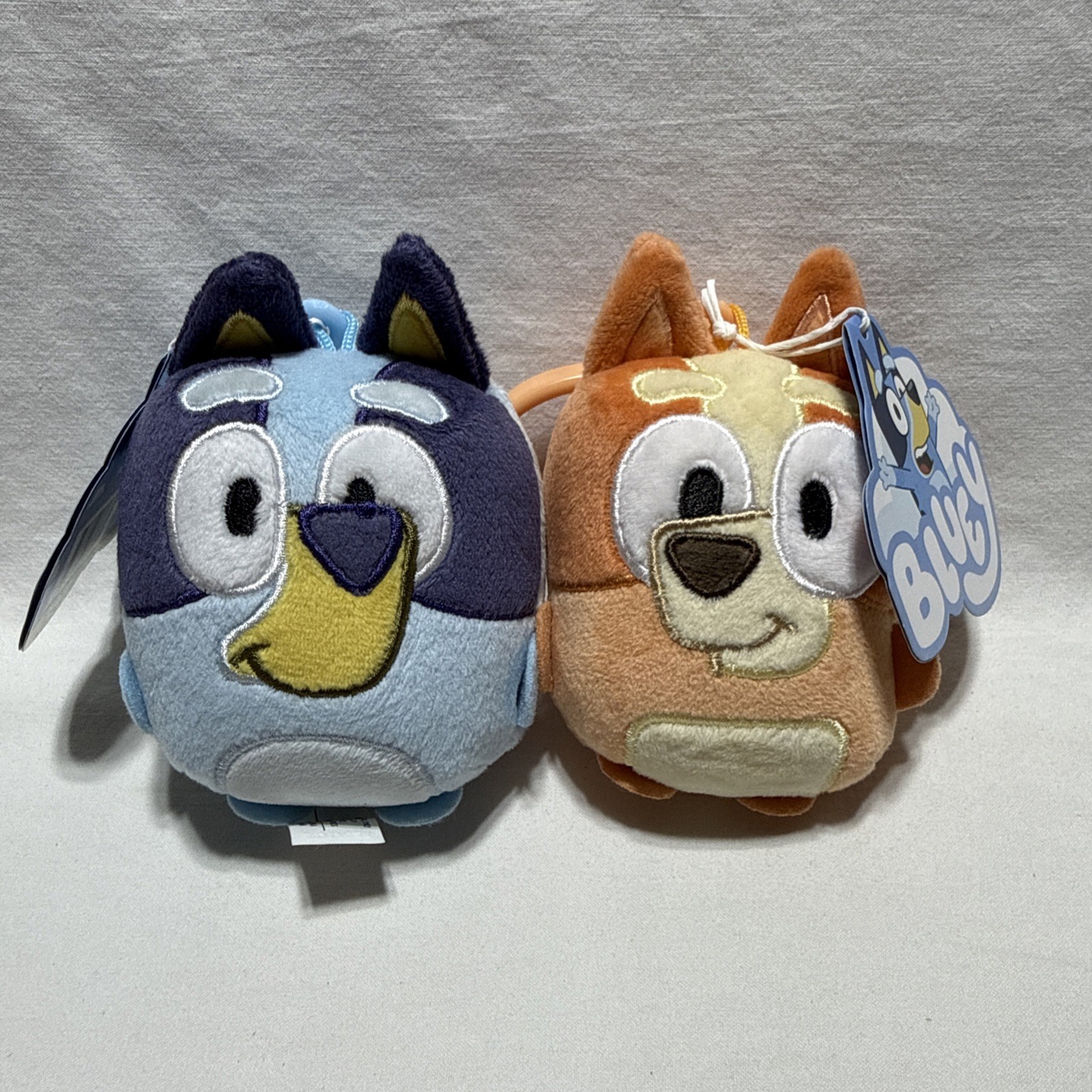Lot Of 2 Bluey & Friends Bluey And Bingo Mini Plush Backpack