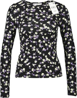 NEU! Mango Damen Langarmshirt 27014015 NIKA  schwarz-mix Gr. XS