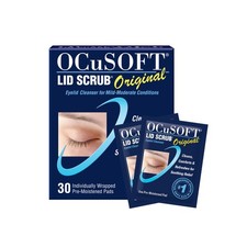 OCuSOFT Lid Scrub Original Eyelid Cleanser - 30 Count Pack of 1 , 11.15