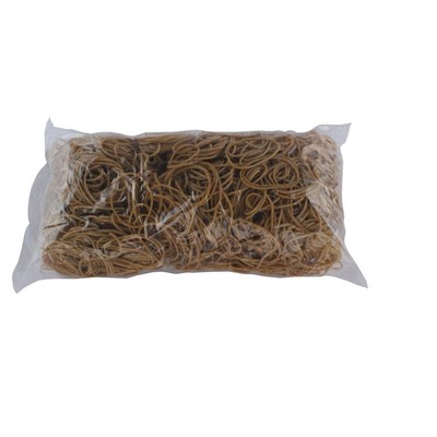 White Box 454G Size 16 Rubber Bands, brown beige grey