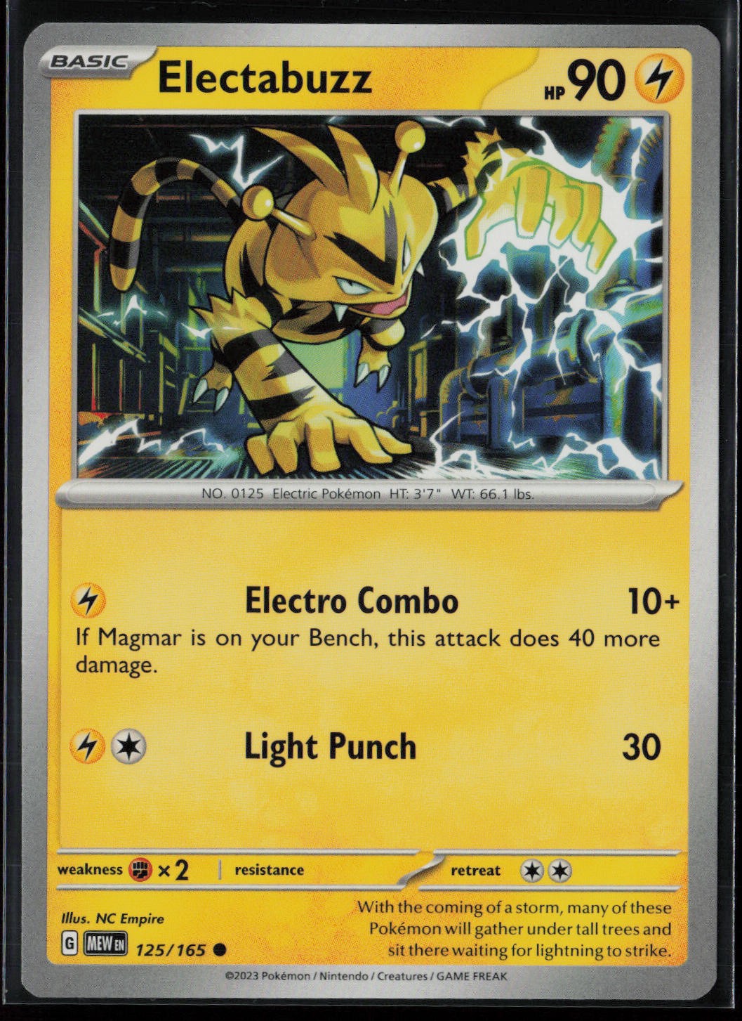 Electabuzz 125/125 151 Common Near Mint