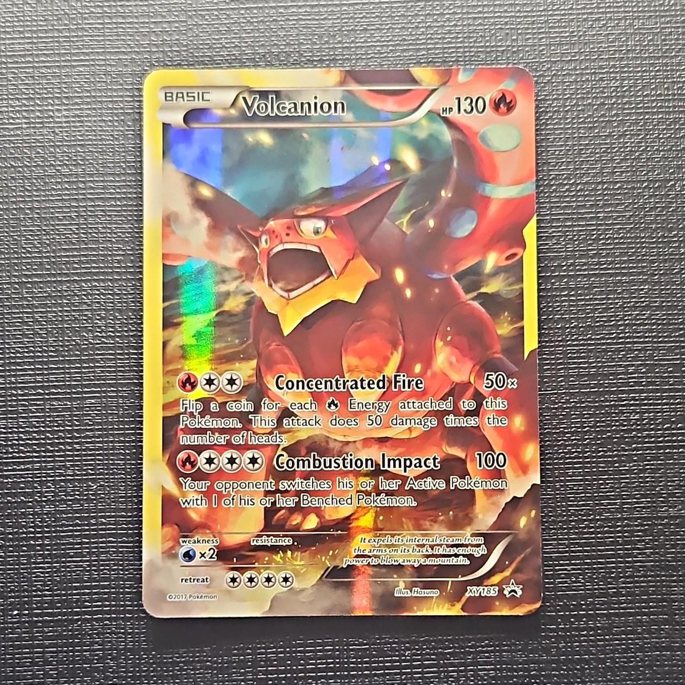 Pokemon TCG Volcanion XY Promo XY185 Holo Promo English 130 HP Basic