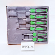 Snap-on SGDX60BG GR&Uuml;N Soft Grip Kombi-Schraubendreher-Set unbenutzt gelagert