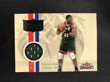 2001-02 Fleer Platinum #NNO Patrick Ewing National Patch Time Orlando Magic