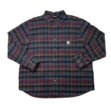 Carhartt Rugged Flex Relaxed Fit Flannel Long-Sleeve Plaid Shirt