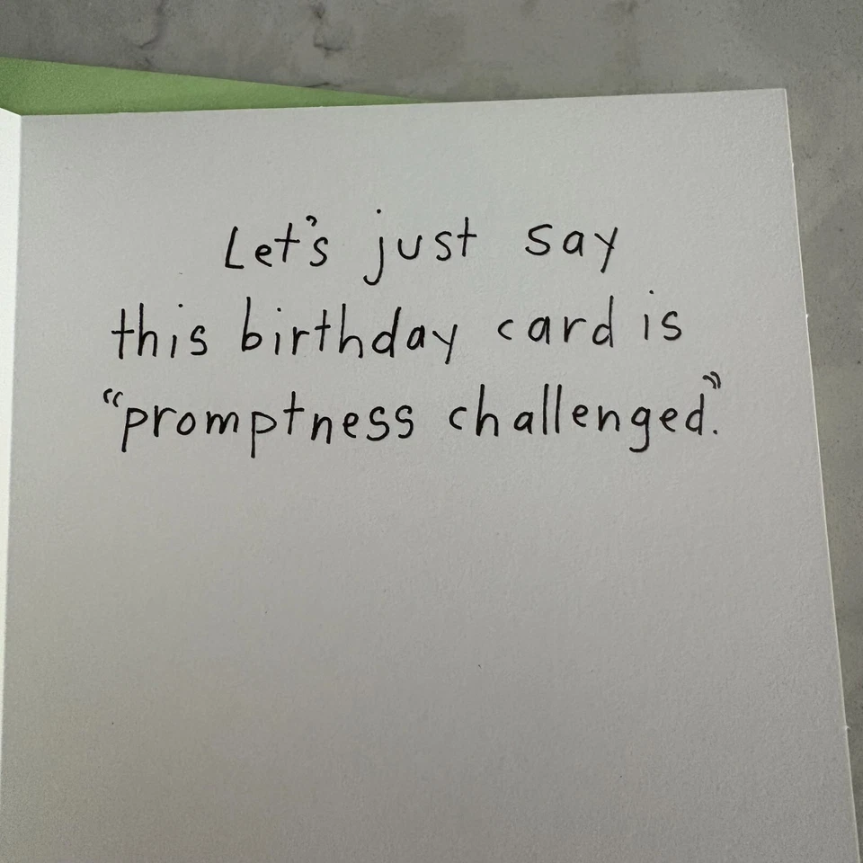 Ambassador Late Happy Birthday Wonderful Wishing Greeting Card with Envelope - Image 2 of 3