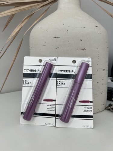 COVERGIRL Lash Exact Mascara, 900 Very Black, , Defining, Smudge-Proof 2 packs