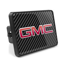 Gmc Uv Graphic Carbon Fiber Look Metal Plate On Abs Plastic Tow Hitch Cover