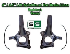 4" / 4.5" Lift Spindle Kit DOT Approved Brakelines FOR 09 - 20 Ford F-150 2WD