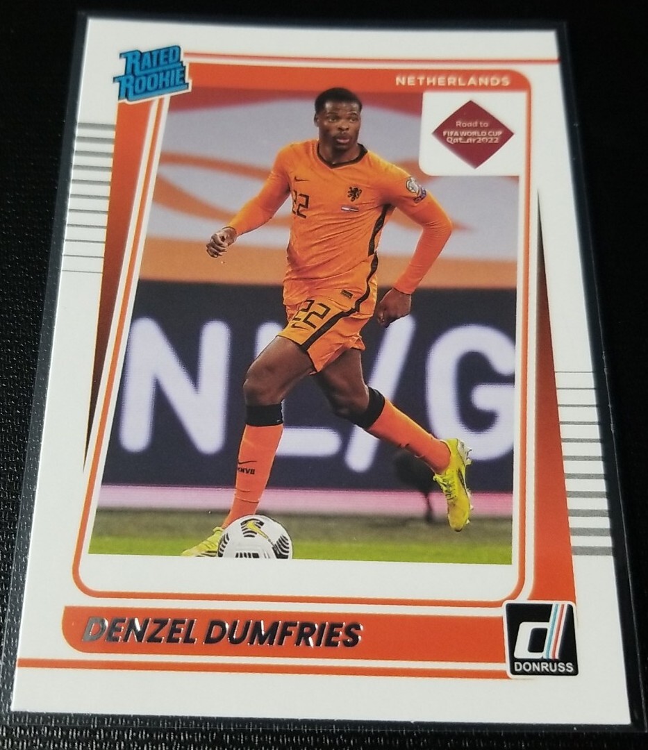 2021-22 Panini Donruss Soccer DENZEL DUMFRIES Rated Rookie #178 Netherlands RC