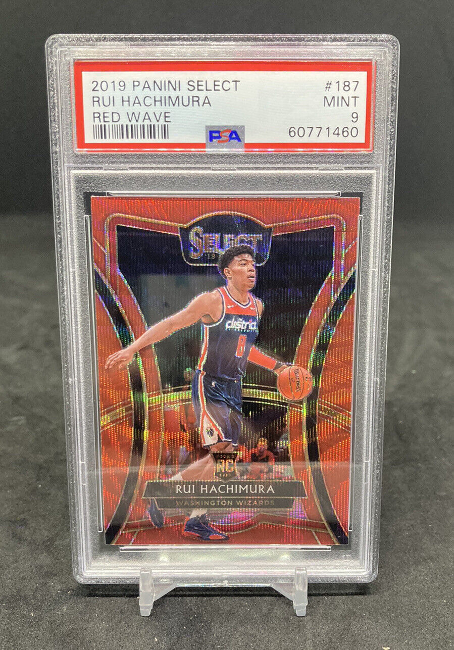 2019-20 Panini Select Rui Hachimura Premier Level Red Wave PSA 9 POP 14