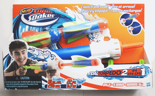BIG NEW Super Soakers TIDAL TORPEDO Dart 2-in-1 Water Gun Pump Rifle 2014 Nerf - Picture 1 of 2