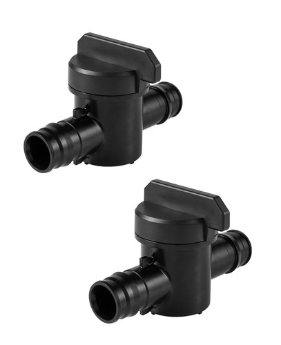 EFIELD 2 PCS Poly Pex-A Expansion 1/2 "x1/2" Full Port Ball Valve ,Lead Free