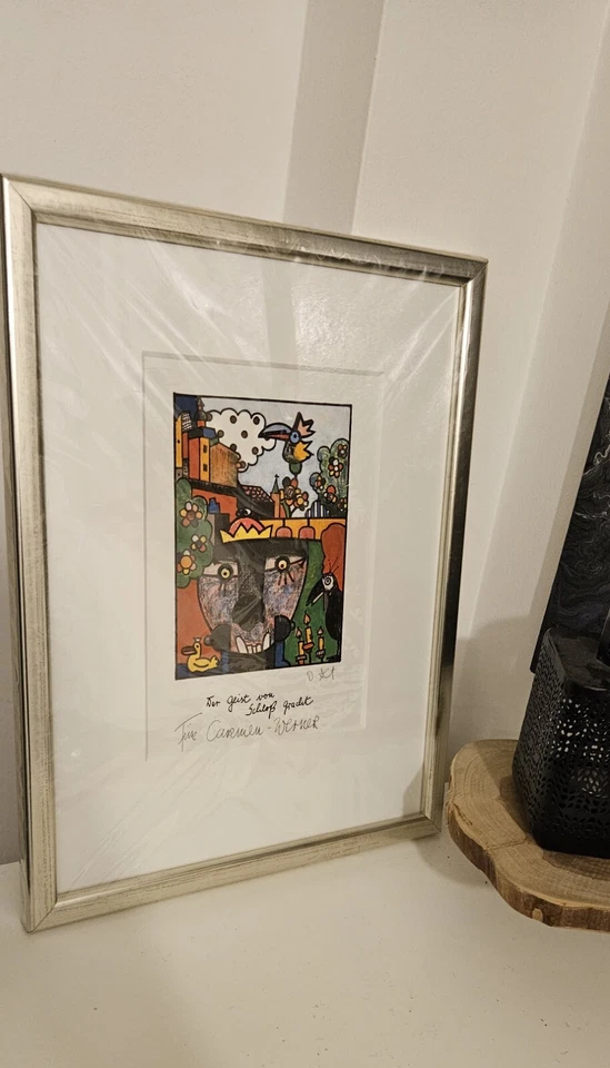 Einzelstück Von Otmar Alt Handsigniert  - Bild 4 von 4