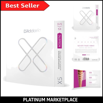 D'Addario XS Phosphor Bronze Akustikgitarrensaiten 11,5-53 Custom Light Plus