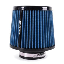 3 Inch 76mm High Flow Inlet Cold Air Intake Cone Replacement Dry Air Filter Blue 3 Inch 76mm High Flow Inlet Cold Air Intake Cone Replacement Dry Air Filter Blue