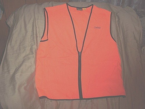 Mens Large Orange Hunting Vest Safety Vest Deer Hunting Vest Game Hunting Vest - 第 1/4 張圖片