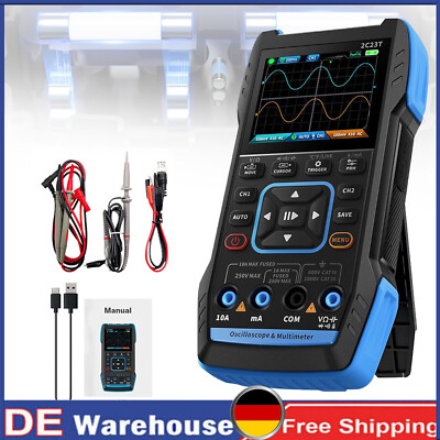 FNIRSI 3in1 Handheld Digital Oscilloscope Signal Generator Multimeter Zweikanal.