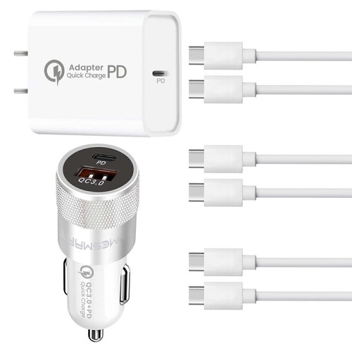For LG V20/V30/V40/V50/V60 ThinQ Phone Fast USB C Wall Car Charger Type C Cable - Picture 2 of 35