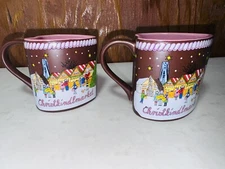 ChristkindlMarket Chicago 2018 Naperville TWO Heart Christmas Mugs