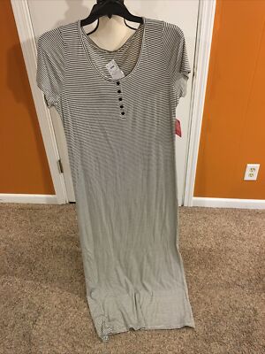 Womens Size 2X Heart And Hips stripe maxi dress | eBay