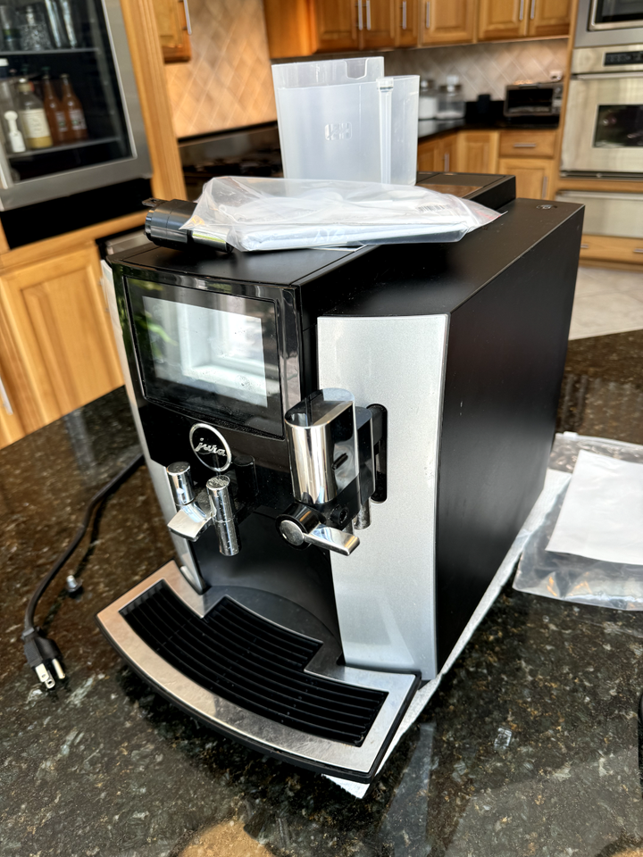 JURA S8 Automatic Coffee Machine WORKS BUT NEEDS REPAIR Moonlight Silver eBay