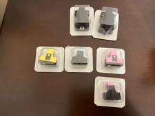 HP 02 Authentic Black Color Printer Ink PhotoSmart Set of 6 Sealed Cartridges