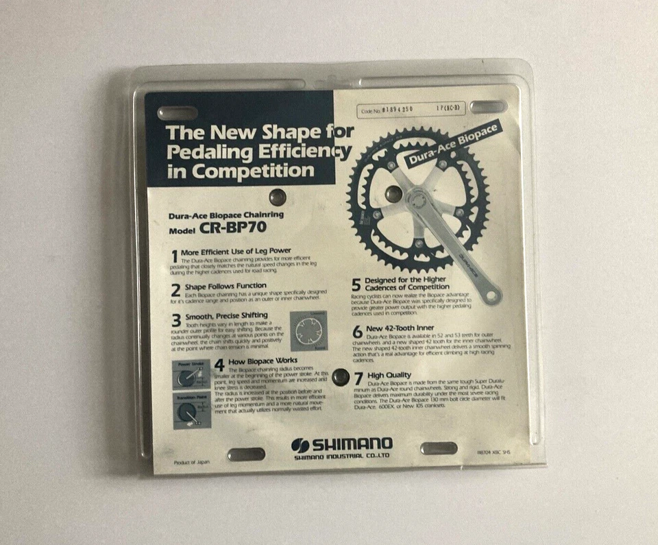 New Shimano Dura Ace Biopace Chainring 42t 130mm BCD Track NOS - Image 4 of 4