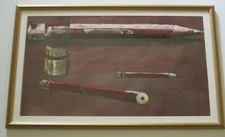 WAYNE THIEBAUD STYLE PAINTING UNSIGNED VINTAGE ABSTRACT EXPRESSIONISM MODERNISM