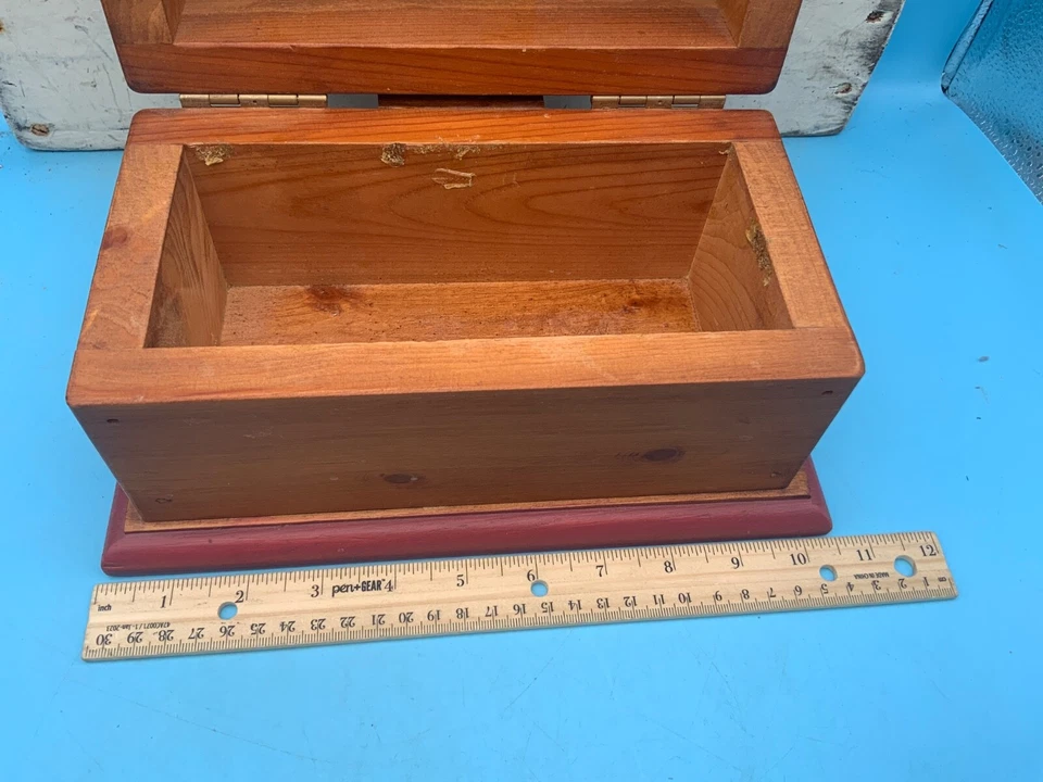 Jane Carroll Solid Wood Hinged Storage Box - Image 2 of 4
