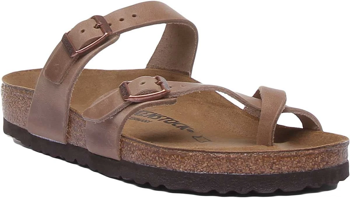 Birkenstock Mayari S-Mayari Strappy Sandal In Tobacco Regular Fit US 5 - 10