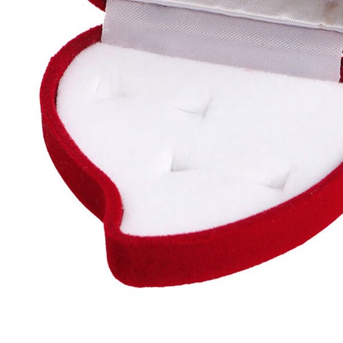Herz Rose Etui 2 Ringe Ringschachtel Schmuckbox Schmuckdose Trauringe Hochzeit - Bild 5 von 6