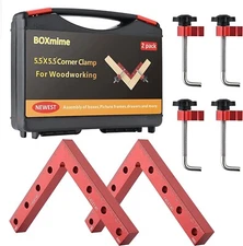 Corner Clamps for Woodworking,5.5" x 5.5"Carpenter Right Angle Clamping Square