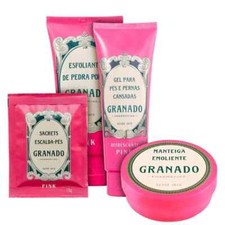 Brazil Care Kit Granado Pink SPA Relaxing Cream for feet 4 Products Mint Oil