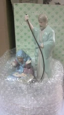 Enesco Holy Family Nativity revolving musical figurine Plays Silent Night MIB