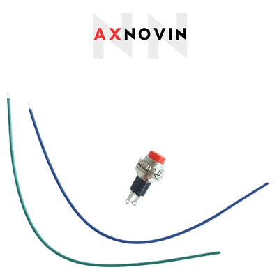 AXNOVIN Ksr10 Guitar Killswitch Momentary Push Button Stutter 10mm Red 
