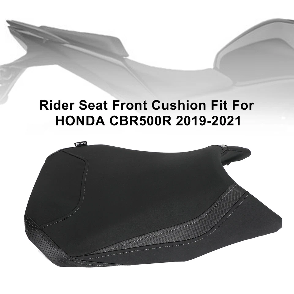 Cojín completo asiento de pasajero piloto negro para Honda Cbr500R 19-21 2020 UE Foto 3 de 4