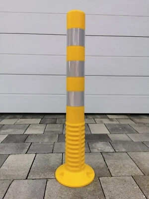 BRUKA GERMANY Poste de guía flexible plástico AMARILLO poste de barrera poste bolardo poste de advertencia