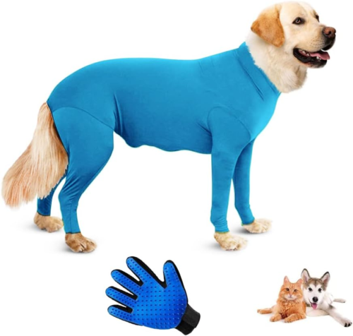 Surgical Recovery Suit for Dogs, Dog Anti-Licking Elastic Tights Bodysuit, Preve