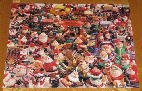 Keepsake Santas - Hallmark Christmas Ornament 500pc Springbok Puzzle - Assembled - Foto 1 di 8