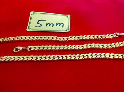 Panzerkette Gold Double gestempelt 2mm, 2,5mm, 3mm, 3,5mm, 4mm, 5mm, 6mm