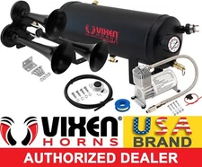TRAIN HORN KIT FOR TRUCK/CAR/PICKUP LOUD SYSTEM /1.5G AIR TANK/150PSI/3 TRUMPETS